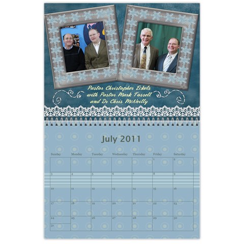 Church Calendar By Jo Jul 2011