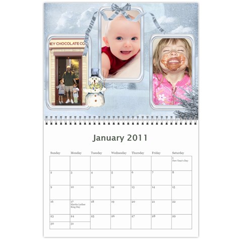 2011 Calendar By Sherri Jan 2011