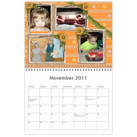2011 Calendar By Sherri Nov 2011