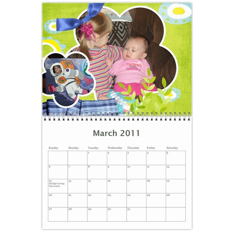 2011 Calendar By Sherri Mar 2011