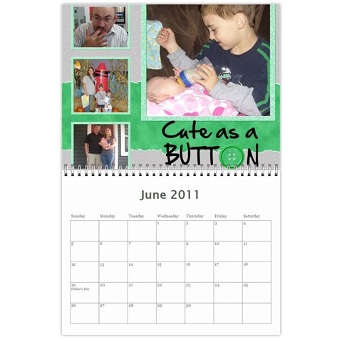 2011 Calendar By Sherri Jun 2011