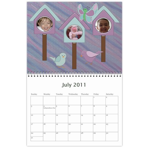 2011 Calendar By Sherri Jul 2011
