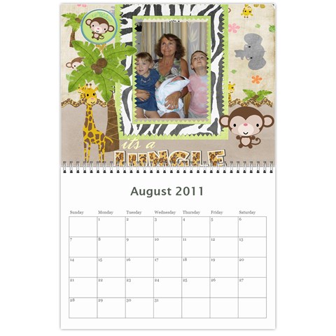 2011 Calendar By Sherri Aug 2011