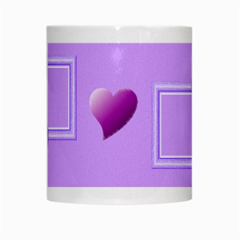 Purple Hearts Mug By Daniela Center