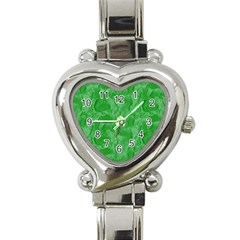 Heart Watch Green - Heart Italian Charm Watch