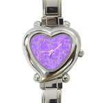 Heart Watch Purple - Heart Italian Charm Watch