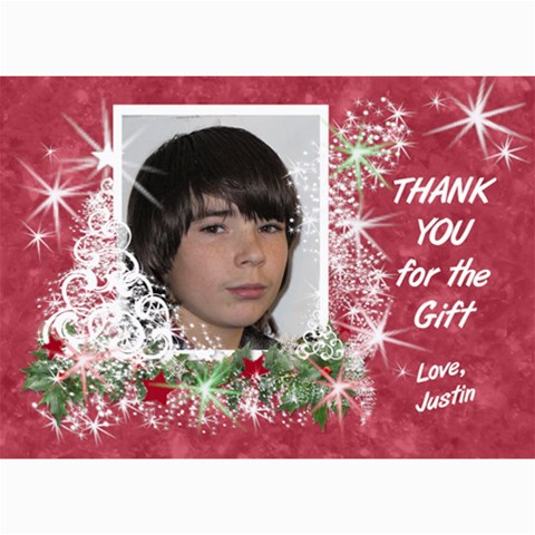 7x5 Photo Card Template Thank You By Laurrie 7 x5  Photo Card - 8