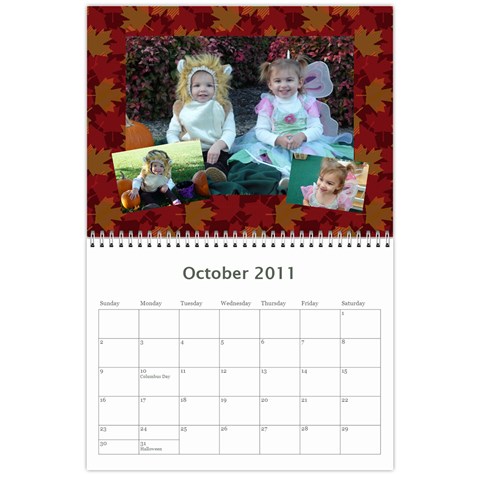 Mom P Calendar By Evelyn Oct 2011