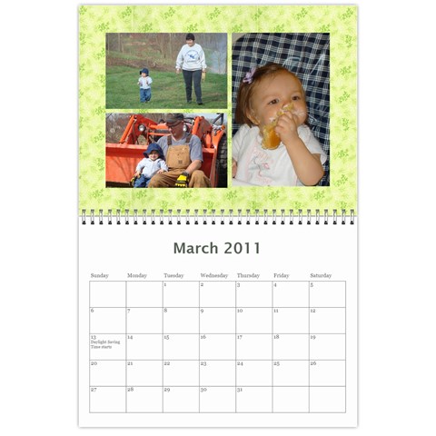 Mom P Calendar By Evelyn Mar 2011