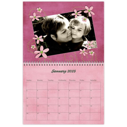 Pinky Green 2025 Calendar By Mikki Jan 2025