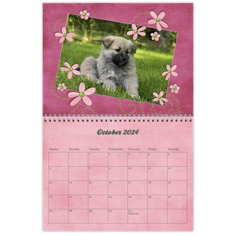 Pinky Green 2024 Calendar By Mikki Oct 2024