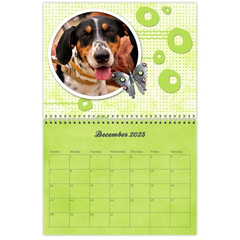Pinky Green 2025 Calendar By Mikki Dec 2025