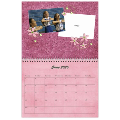 Pinky Green 2025 Calendar By Mikki Jun 2025