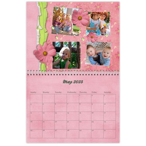 Pinky Green 2025 Calendar By Mikki May 2025