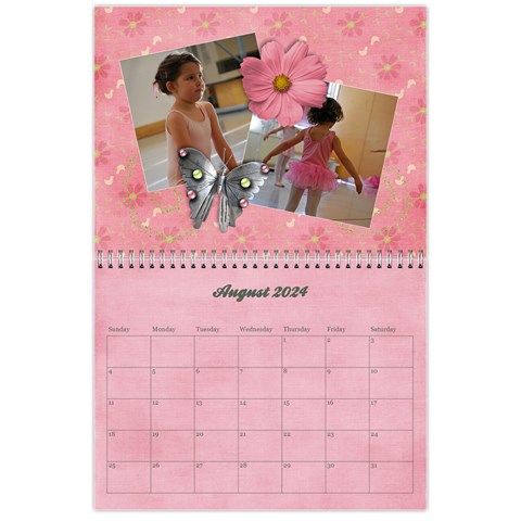 Pinky Green 2024 Calendar By Mikki Aug 2024