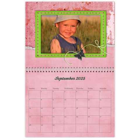 Pinky Green 2025 Calendar By Mikki Sep 2025