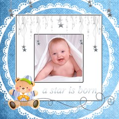 Catvinnat s Baby Boy Scrapbook Pages 12 x 12 - ScrapBook Page 12  x 12 