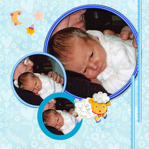 Catvinnat s Baby Boy Scrapbook Pages 12 X 12 By Catvinnat 12 x12  Scrapbook Page - 3