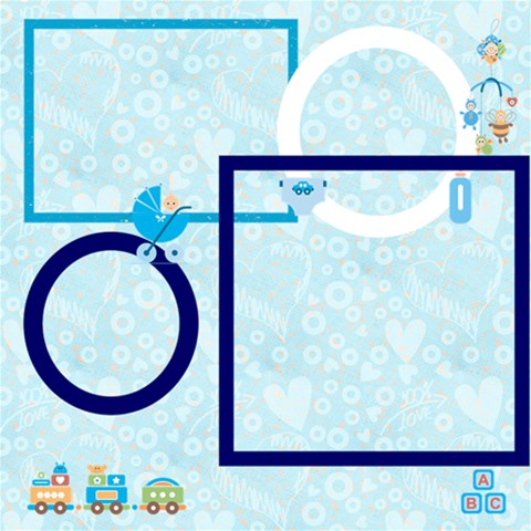 Catvinnat s Baby Boy Scrapbook Pages 12 X 12 By Catvinnat 12 x12  Scrapbook Page - 6