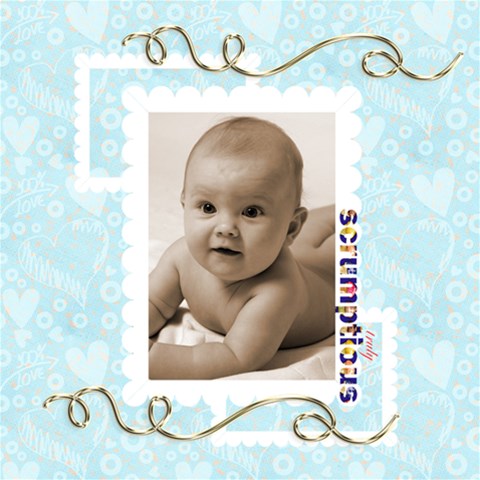 Catvinnat s Baby Boy Scrapbook Pages 12 X 12 By Catvinnat 12 x12  Scrapbook Page - 9
