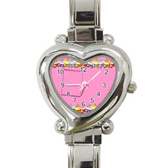 Birthday heart watch - Heart Italian Charm Watch