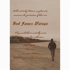 Bud Watson Graduation Announcement - 5  x 7  Photo Cards