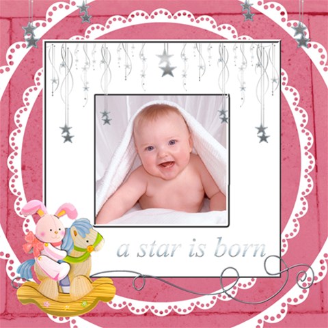 Catvinnat s Baby Girl Scrapbook Pages 12 X 12 By Catvinnat 12 x12  Scrapbook Page - 1