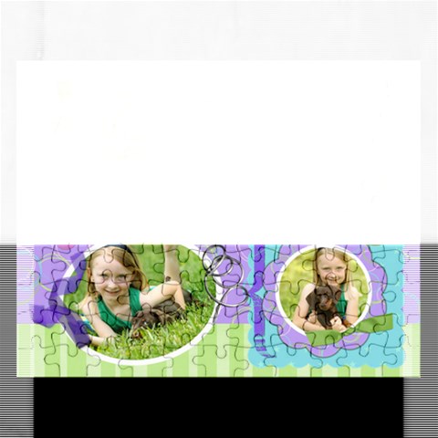 Rectangle Puzzle Template Spring By Laurrie Front