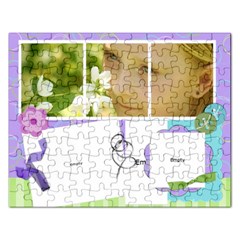 Rectangle Puzzle Template Spring - Jigsaw Puzzle (Rectangular)