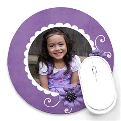 Round Mousepad- Violet Kiss