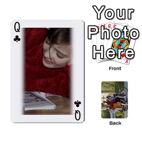 Queen Trimble B 2010 Playing Cards By Margy Trimble Front - ClubQ
