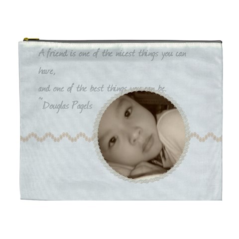 Friendships Custom Cosmetic Bag Xl By Happylemon Front