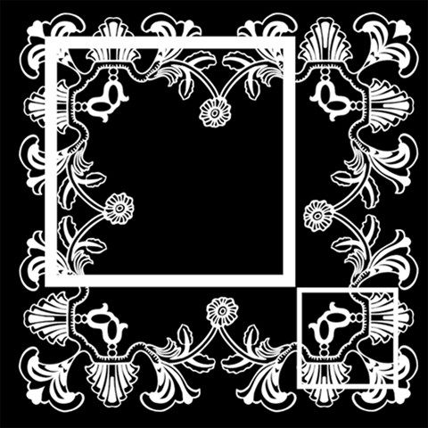 Art Nouveau Classic Black & White Quickpages  12 X 12  By Catvinnat 12 x12  Scrapbook Page - 4