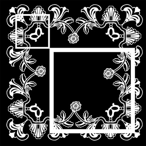 Art Nouveau Classic Black & White Quickpages  12 X 12  By Catvinnat 12 x12  Scrapbook Page - 5