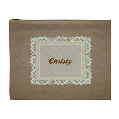 Brown & Cream XL Cosmetic Bag Template - Cosmetic Bag (XL)