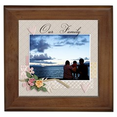 Framed Tile -our Family