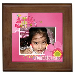 Framed Tile- Birthday