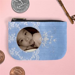 Blue Grunge and Girly Custom Mini Coin Purse