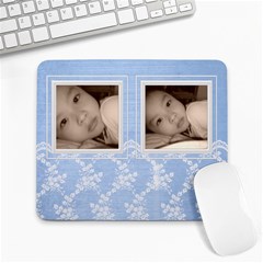 Blue Lace and Grunge Custom Large Mousepad Blue Lace and Grunge Custom Large Mousepad