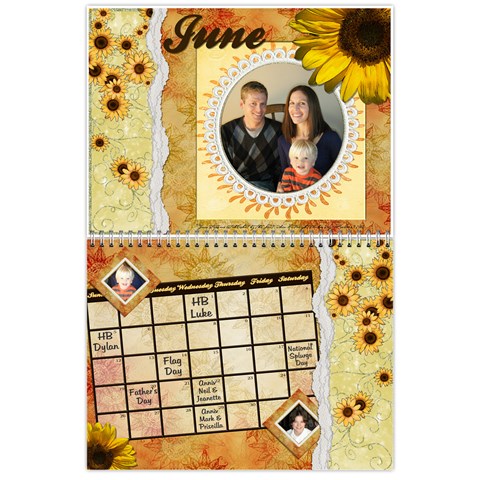 Reese Family Calendar By Memorykeeper Jun 2011
