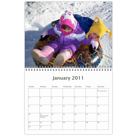 2011 Calendar By Kris Jan 2011