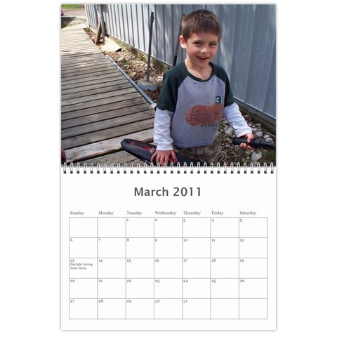 2011 Calendar By Kris Mar 2011