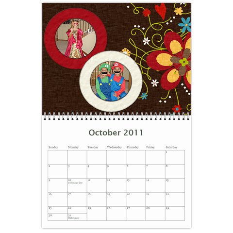 2011 Calendar By Trisha Perez Oct 2011