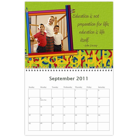 2011 Calendar By Trisha Perez Sep 2011