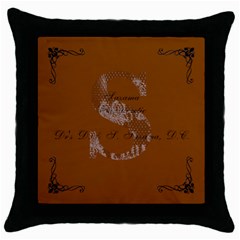 dani and seth christmas! - Throw Pillow Case (Black)