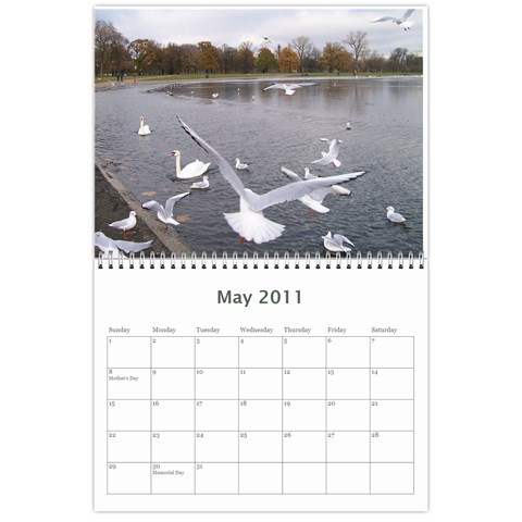London 2011 Calendar By Sarah May 2011