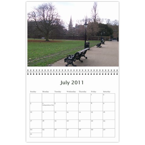 London 2011 Calendar By Sarah Jul 2011