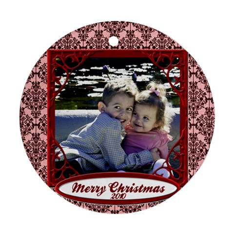 Red Damsk Ornament By Heatherr Front