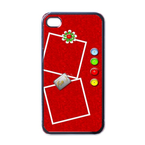 Red Fun Iphone4 Case By Happylemon Front