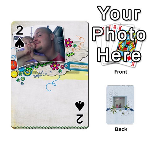 Branndons 4 Playing Cards By Sherry Front - Spade2